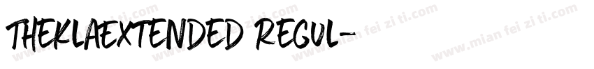 TheklaExtended Regul字体转换